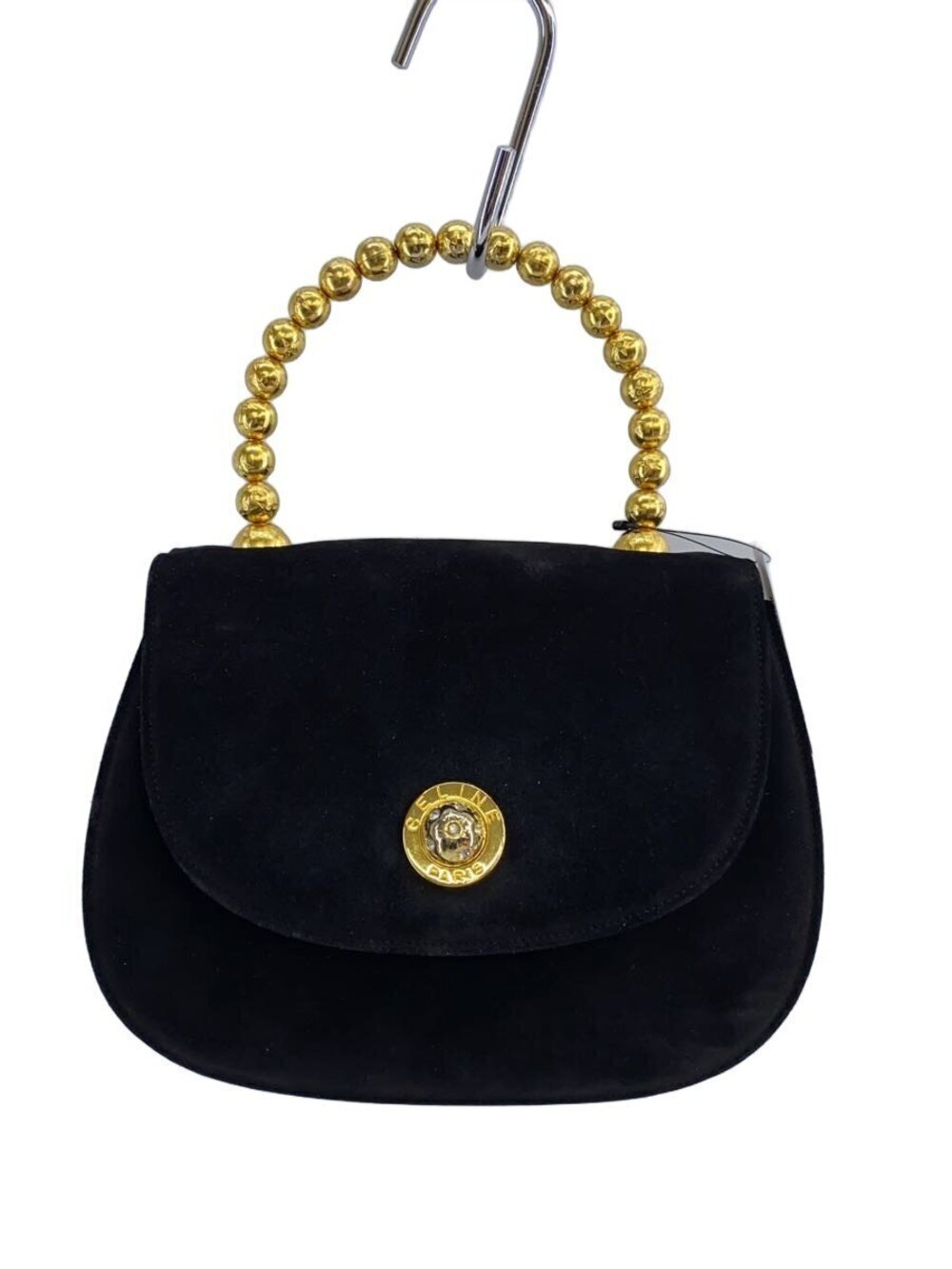 Celine Handbag Suede Black